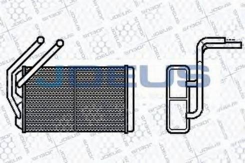 Jdeus 202M04 - Теплообменник, отопление салона autosila-amz.com