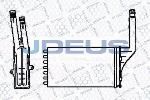 Jdeus 207B04 - Теплообменник, отопление салона autosila-amz.com