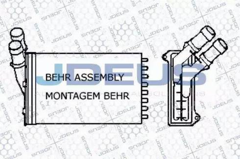 Jdeus 207B05 - Теплообменник, отопление салона autosila-amz.com