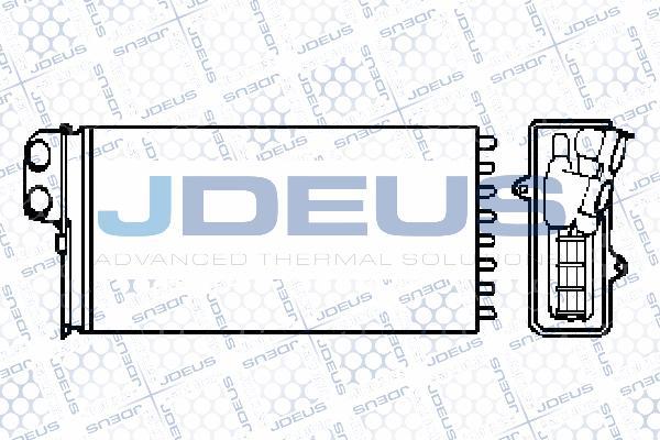 Jdeus 207B06 - Теплообменник, отопление салона autosila-amz.com