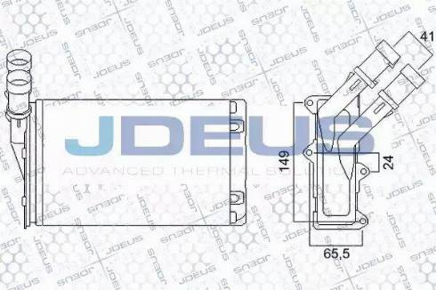 Jdeus 207M12 - Теплообменник, отопление салона autosila-amz.com