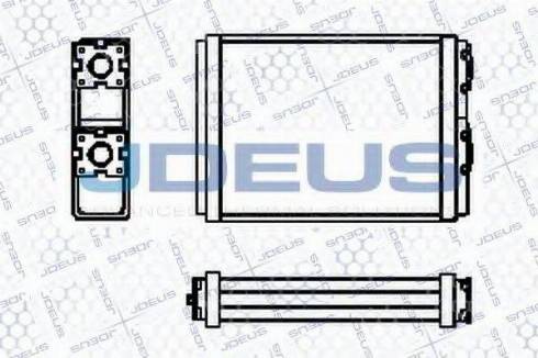 Jdeus 219M52 - Теплообменник, отопление салона autosila-amz.com