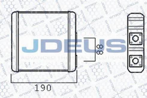 Jdeus 219M09 - Теплообменник, отопление салона autosila-amz.com