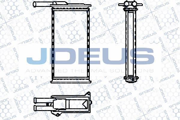 Jdeus 212B04 - Теплообменник, отопление салона autosila-amz.com