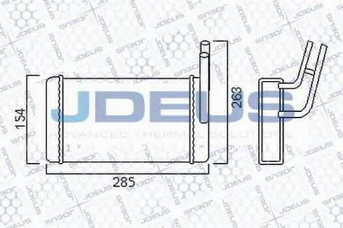 Jdeus 212M07 - Теплообменник, отопление салона autosila-amz.com