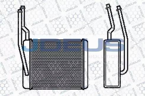 Jdeus 212M15 - Теплообменник, отопление салона autosila-amz.com