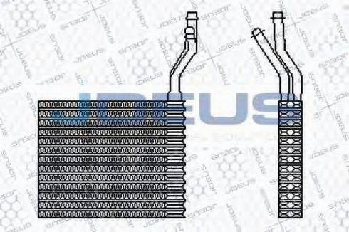 Jdeus 212M24 - Теплообменник, отопление салона autosila-amz.com