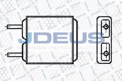 Jdeus 220M07 - Теплообменник, отопление салона autosila-amz.com