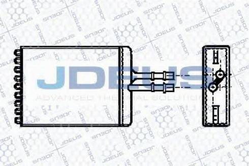 Jdeus 220M24 - Теплообменник, отопление салона autosila-amz.com