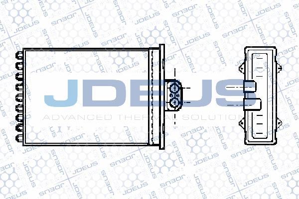 Jdeus 220M27 - Теплообменник, отопление салона autosila-amz.com
