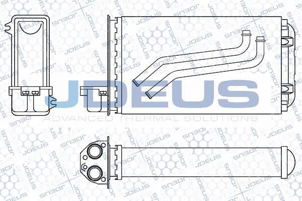 Jdeus 221V02 - Теплообменник, отопление салона autosila-amz.com