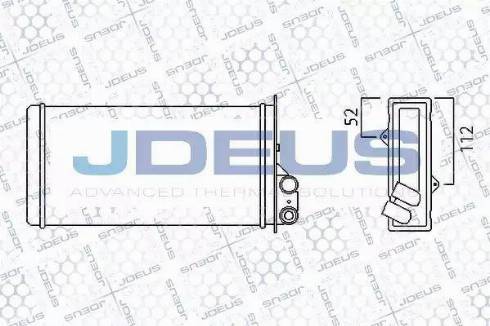 Jdeus 223M18 - Теплообменник, отопление салона autosila-amz.com
