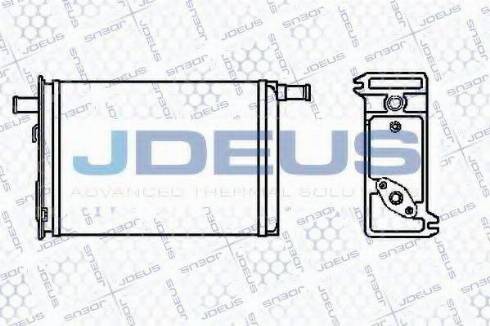 Jdeus 223V09 - Теплообменник, отопление салона autosila-amz.com