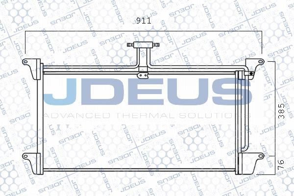 Jdeus 741M04 - Конденсатор кондиционера autosila-amz.com