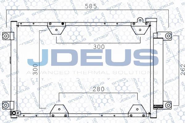 Jdeus 742M15 - Конденсатор кондиционера autosila-amz.com