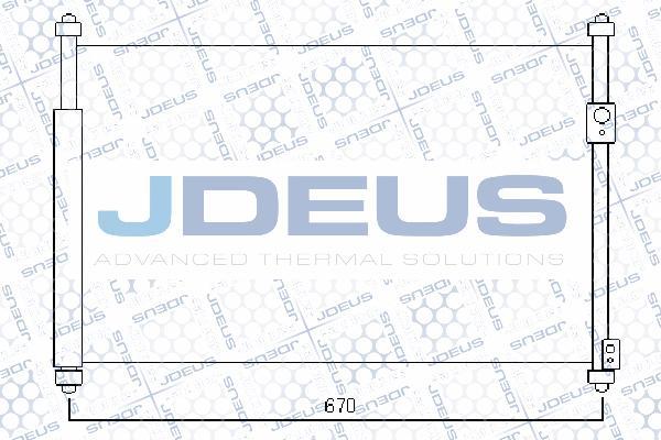 Jdeus 742M18 - Конденсатор кондиционера autosila-amz.com