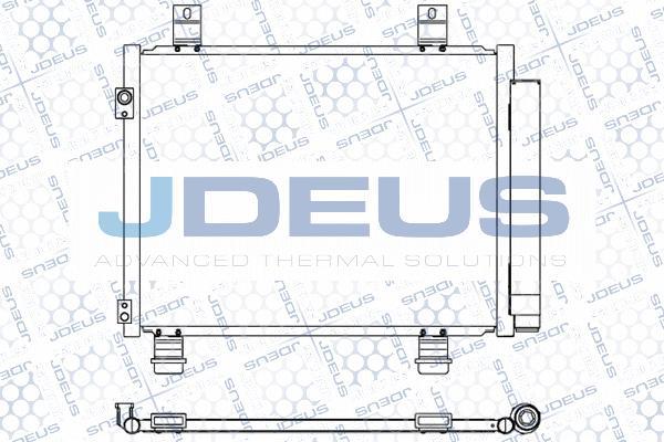 Jdeus 742M28 - Конденсатор кондиционера autosila-amz.com