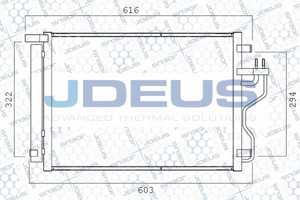 Jdeus 754M46 - Конденсатор кондиционера autosila-amz.com
