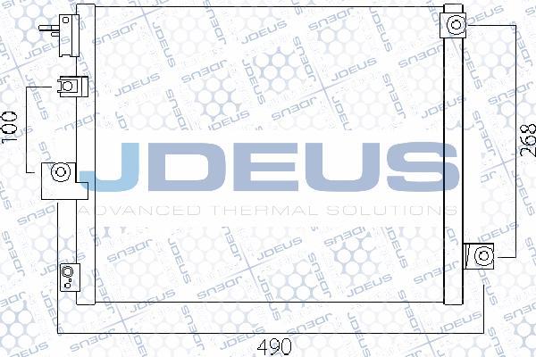 Jdeus 754M40 - Конденсатор кондиционера autosila-amz.com