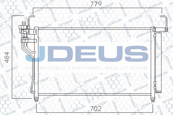 Jdeus 754M42 - Конденсатор кондиционера autosila-amz.com