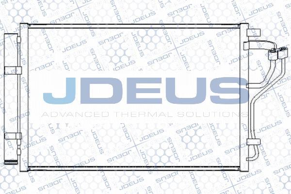 Jdeus 754M50 - Конденсатор кондиционера autosila-amz.com