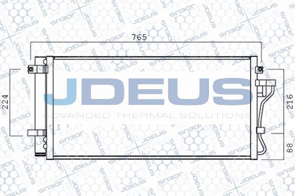 Jdeus 754M39 - Конденсатор кондиционера autosila-amz.com