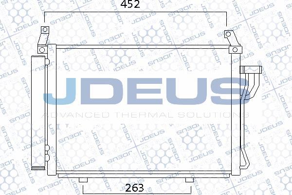 Jdeus 754M35 - Конденсатор кондиционера autosila-amz.com