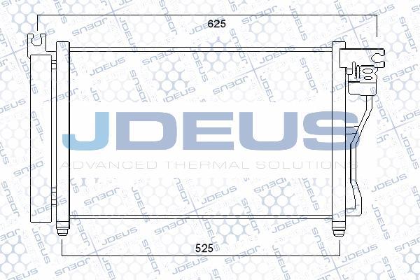 Jdeus 754M33 - Конденсатор кондиционера autosila-amz.com