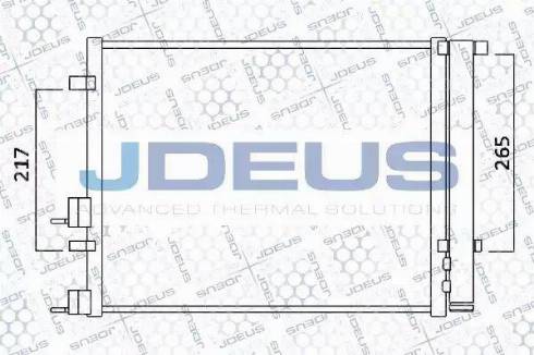 Jdeus 754M37 - Конденсатор кондиционера autosila-amz.com