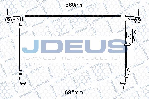 Jdeus 754M27 - Конденсатор кондиционера autosila-amz.com