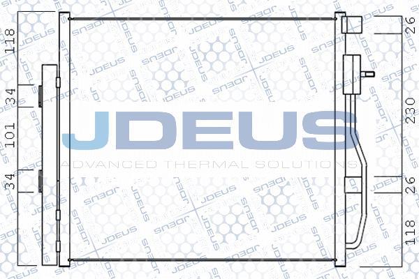 Jdeus 756M15 - Конденсатор кондиционера autosila-amz.com