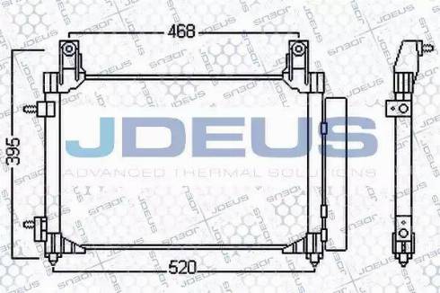 Jdeus 756M11 - Конденсатор кондиционера autosila-amz.com