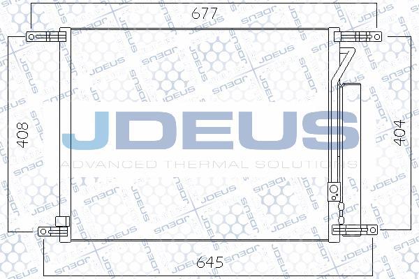 Jdeus 756M13 - Конденсатор кондиционера autosila-amz.com