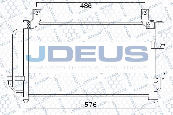 Jdeus 765M02 - Конденсатор кондиционера autosila-amz.com