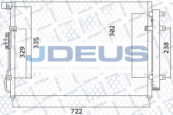 Jdeus 765M19 - Конденсатор кондиционера autosila-amz.com