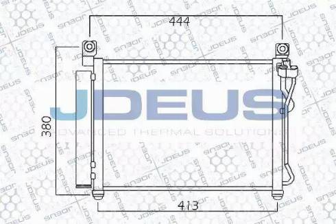 Jdeus 765M14 - Конденсатор кондиционера autosila-amz.com