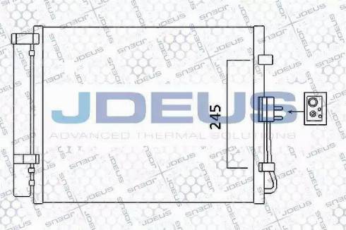 Jdeus 765M15 - Конденсатор кондиционера autosila-amz.com