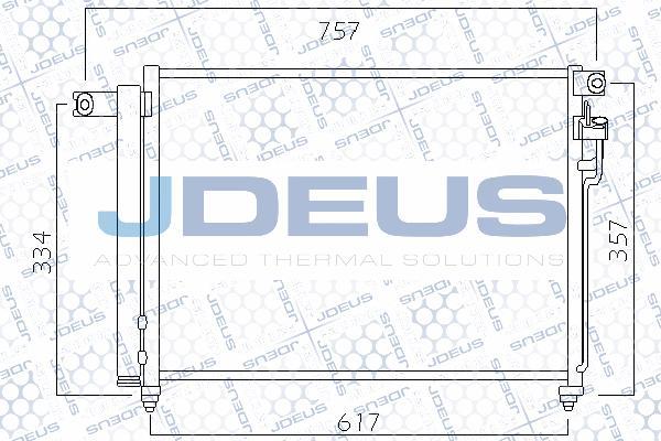 Jdeus 765M24 - Конденсатор кондиционера autosila-amz.com