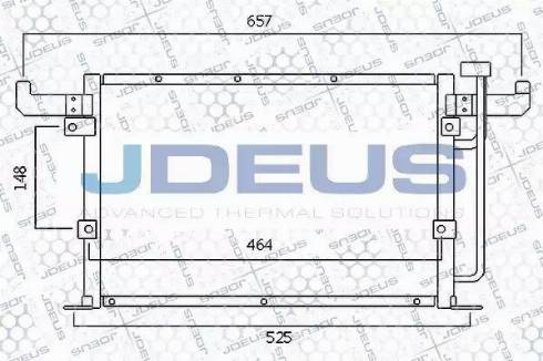 Jdeus 705M21 - Конденсатор кондиционера autosila-amz.com