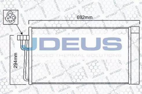 Jdeus 705M23 - Конденсатор кондиционера autosila-amz.com