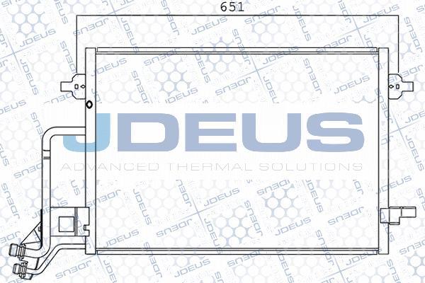 Jdeus 701M02 - Конденсатор кондиционера autosila-amz.com