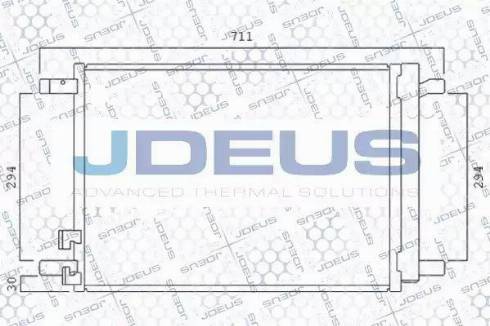 Jdeus 701M26 - Конденсатор кондиционера autosila-amz.com