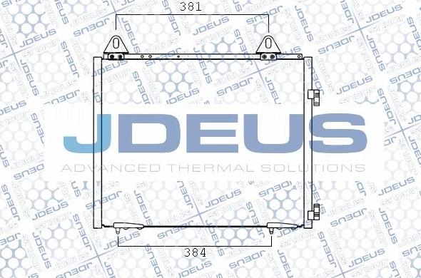 Jdeus 702M15 - Конденсатор кондиционера autosila-amz.com