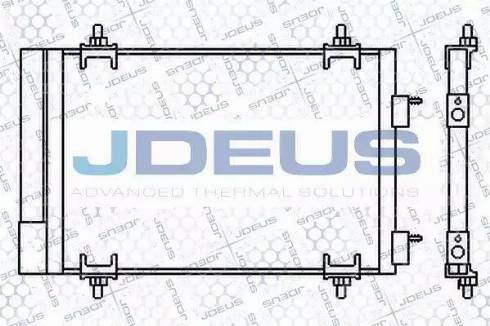 Jdeus 707M56 - Конденсатор кондиционера autosila-amz.com