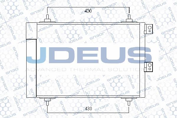 Jdeus 707M58 - Конденсатор кондиционера autosila-amz.com