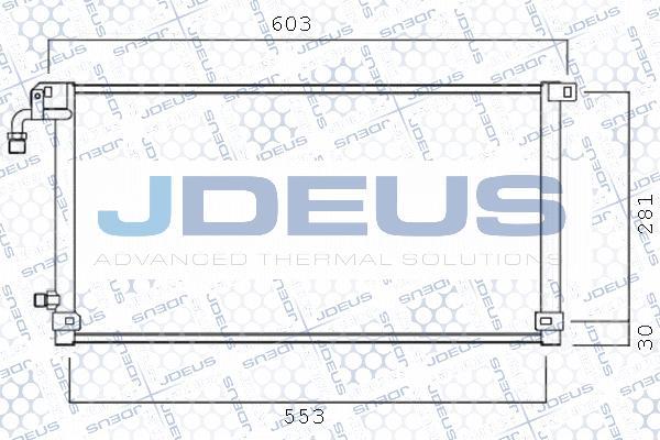 Jdeus 707M31 - Конденсатор кондиционера autosila-amz.com