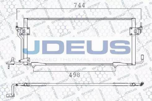 Jdeus 707M37 - Конденсатор кондиционера autosila-amz.com