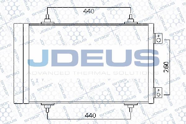 Jdeus 707M27 - Конденсатор кондиционера autosila-amz.com