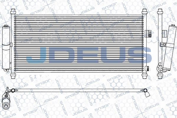 Jdeus 719M53 - Конденсатор кондиционера autosila-amz.com