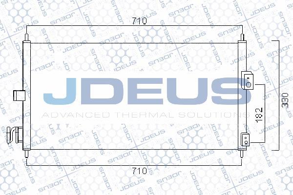 Jdeus 719M57 - Конденсатор кондиционера autosila-amz.com